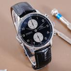 IWC - Portuguese Chronograph Black Dial - IW371404 - Heren -