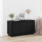 vidaXL Sidetable Zwart eiken 102 x 35 x 55 cm Bewerkt hout, Huis en Inrichting, Verzenden, Nieuw