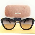 Miu Miu - Cat Eye Black with Gold Tone Temples - Lunettes de, Nieuw