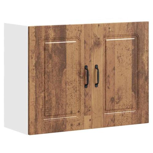 vidaXL Keukenwandkast Kalmar bewerkt hout oud houtkleurig, Huis en Inrichting, Kasten | Overige, Nieuw, Verzenden