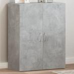 vidaXL Archiefkast 60x32x77,5 cm bewerkt hout betongrijs, Huis en Inrichting, Verzenden, Nieuw