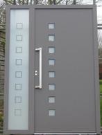 pvc buitendeur , voordeur , deur 147 x 210 creme/kwartsgrijs, Doe-het-zelf en Bouw, 120 cm of meer, Nieuw, Ophalen of Verzenden