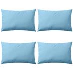Buitenkussens 60x40 Lichtblauw (4st) | Retour Deal | -47%, Huis en Inrichting, Verzenden, Nieuw, Blauw, Rechthoekig