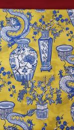 Tissu exclusif Art déco avec dragons et bonsaïs - Design, Antiek en Kunst