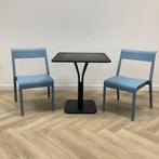 Tweedehands Fermob complete design tuinset, tafel met 2, Gebruikt, Zwart, Eén