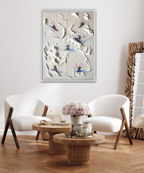 Juli Lampe - Snow-capped ridges of Everest., Antiek en Kunst, Kunst | Schilderijen | Modern