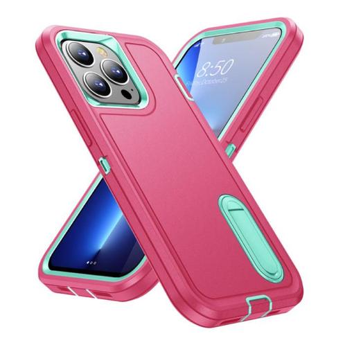 iPhone 13 Pro Max Armor Hoesje met Kickstand - Shockproof, Télécoms, Téléphonie mobile | Housses, Coques & Façades | Apple iPhone