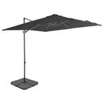 vidaXL Parasol met draagbare voet antracietkleurig, Tuin en Terras, Verzenden, Nieuw