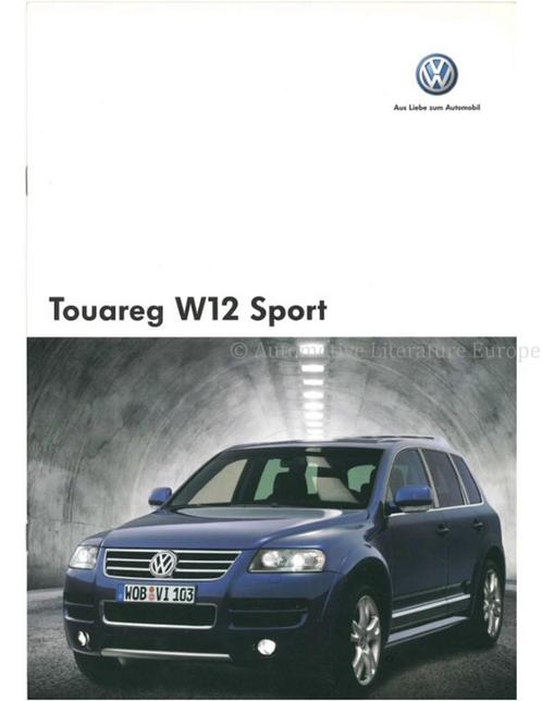2005 VOLKSWAGEN TOUAREG W12 SPORT BROCHURE SPAANS, Boeken, Auto's | Folders en Tijdschriften, Ophalen of Verzenden