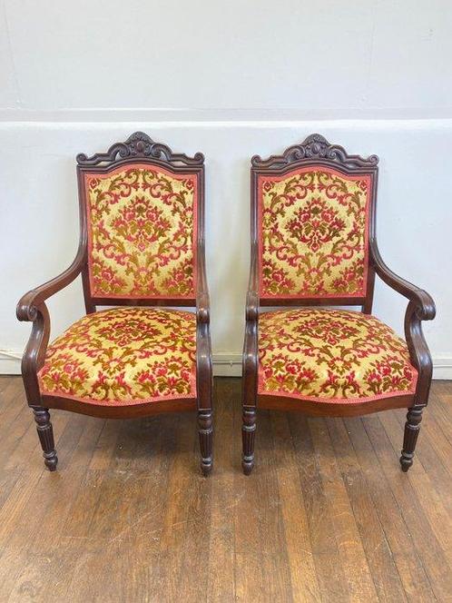 Fauteuil (2) - Mahonie, Antiek en Kunst, Antiek | Overige Antiek