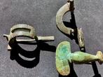 Oud-Romeins, Keizerrijk Brons Fibula, Antiek en Kunst