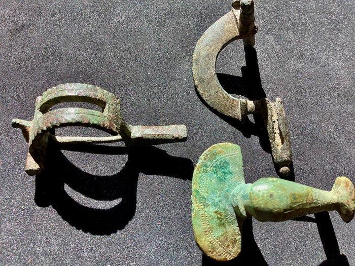 Oud-Romeins, Keizerrijk Brons Fibula, Antiek en Kunst, Antiek | Overige Antiek