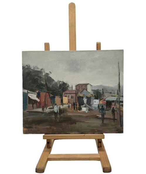 Ramón Rovira Cortacans (1925) - NO RESERVE - Caminar bajo el, Antiek en Kunst, Kunst | Schilderijen | Klassiek
