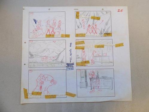 Tintin - Storyboard - Le Lac aux requins - (années 70) - 1, Boeken, Stripverhalen