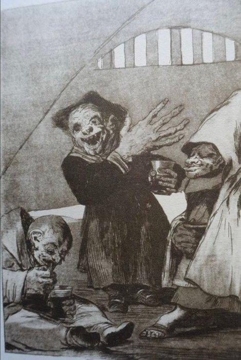 Francisco De Goya (1746-1828) - Caprichos #49 (Duendecitos, Antiquités & Art, Antiquités | Autres Antiquités