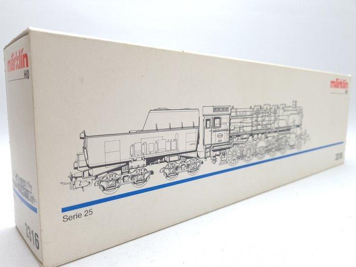 Märklin H0 - 3316 - Stoomlocomotief met tender (1) - Type 25, Hobby en Vrije tijd, Modeltreinen | H0