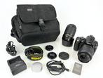 Nikon D5000 + AF-S 18-55mmVR + AF-S 55-200mmVR Appareil, Nieuw