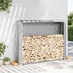 vidaXL Haardhoutrek met regenhoes 200x25x150 cm, Tuin en Terras, Brandhout, Verzenden