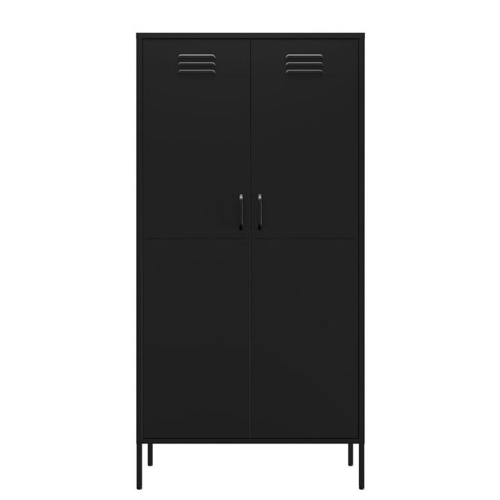 Lendo Online Armoire Vestiaire 90x50x180 cm Métal Noir, Huis en Inrichting, Kasten | Lockerkasten
