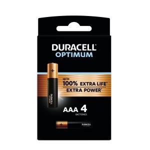 Duracell batterij alk optimum aaa 4x, Bricolage & Construction, Électricité & Câbles