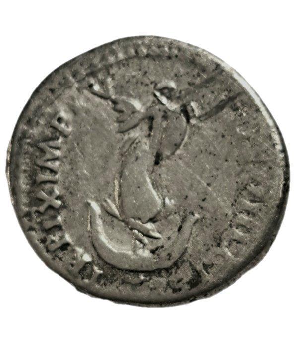 Romeinse Rijk. Titus (79-81 n.Chr.). Denarius Rome - Dolphin, Postzegels en Munten, Munten | Europa | Niet-Euromunten