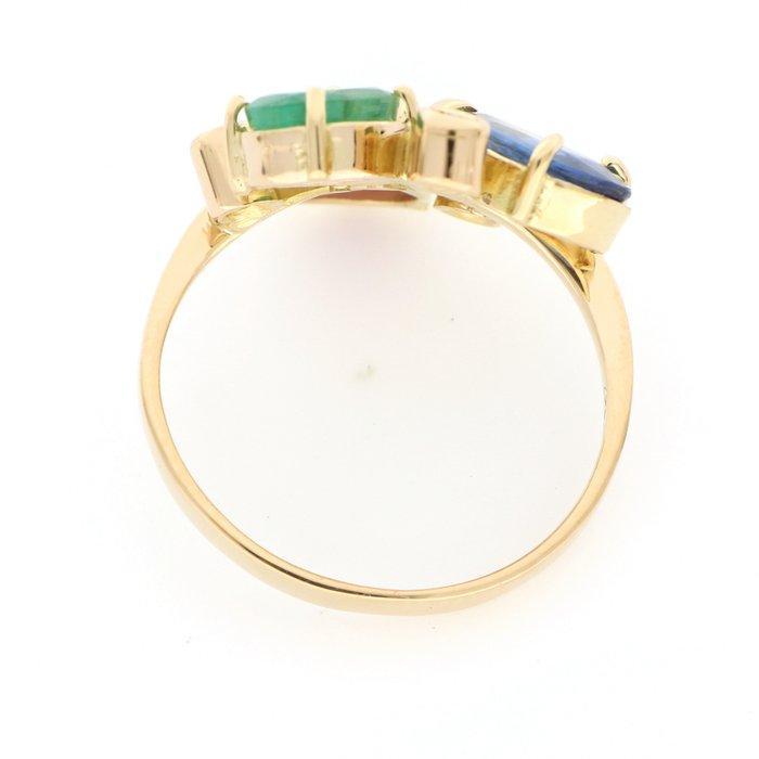 Zonder Minimumprijs - Ring - 18 karaat Geel goud Robijn -, Handtassen en Accessoires, Ringen