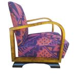 Fauteuil - Hout, Textiel, Knoesthout, Walnoot - Poltrona art, Antiek en Kunst