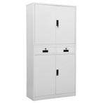 vidaXL Armoire de bureau Gris clair 90x40x180 cm Acier, Maison & Meubles, Verzenden, Neuf