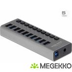 Delock 63670 externe 5 Gbps USB-hub met 10 poorten +, Nieuw, Verzenden