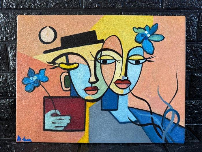 Michele Luna (1980) - Figure, Antiek en Kunst, Kunst | Schilderijen | Klassiek