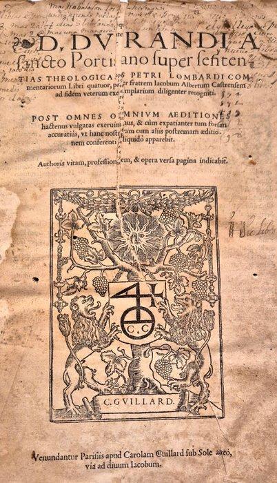 Guillaume Durand/ Charlotte Guillard - D.Durandi A Sancto, Antiek en Kunst, Antiek | Boeken en Manuscripten