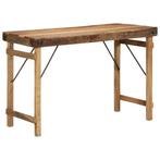 vidaXL Eettafel Bruin 110 x 55 x 76 cm massief gerecycled, Huis en Inrichting, Tafels | Eettafels, Verzenden, Nieuw