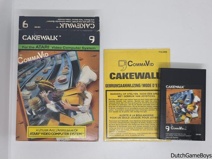 Atari 2600 - CommaVid - Cakewalk - PAL, Games en Spelcomputers, Spelcomputers | Atari, Gebruikt, Verzenden