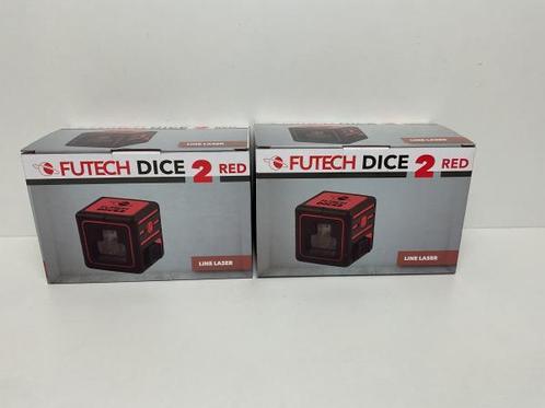Veiling - 2x Futech Dice 2 Kruislijnlaser, Doe-het-zelf en Bouw, Meetapparatuur
