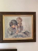 Antonio Gonzalez Collado (1930) - Twee lezende kinderen