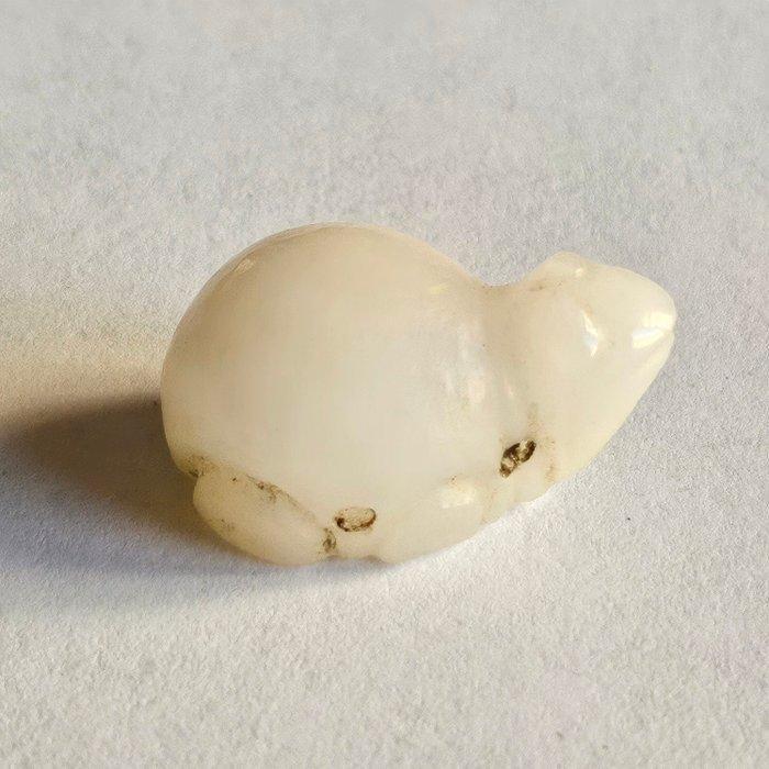 Sino-Siberian of Bactrian Witte Jade XXS schildpad kralen, Antiek en Kunst, Antiek | Overige Antiek