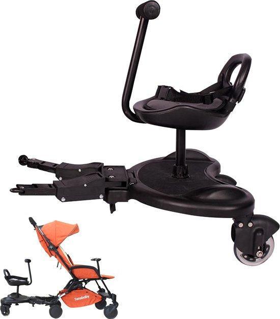 2dekans | HeppieBabie Universeel Meerijdplankje Deluxe - Met, Enfants & Bébés, Buggys, Enlèvement ou Envoi