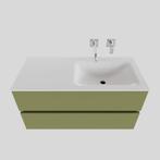 Badkamermeubel Solid Surface BWS Oslo 100x46 cm Rechts Mat, Ophalen of Verzenden, Nieuw, Bad