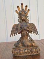 Beeld Naga Kanya – bronzen, verguld, polychroom, Nepal, 26