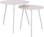 2dekans | Mica Decorations bijzettafel Pontus beige D 55 H, Huis en Inrichting, Ophalen of Verzenden, Nieuw