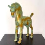 Abdoulaye Derme - sculptuur, Cheval - 24.5 cm - Gepatineerd