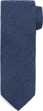 Suitable Stropdas Wol/Zijde Visgraat Navy maat  Heren, Kleding | Heren, Stropdassen, Verzenden, Nieuw, Blauw, Suitable