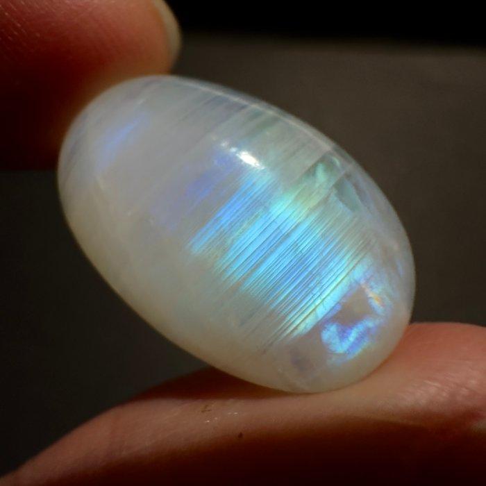 Zonder minimumprijs - 1 pcs Maansteen - 21,82 ct - Geen, Verzamelen, Mineralen en Fossielen