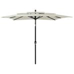 vidaXL Parasol 3-laags met aluminium paal 2,5x2,5 m, Verzenden, Nieuw