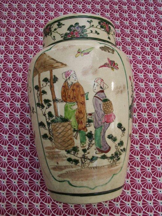 VASE - Japan - Einde 19°, Antiek en Kunst, Antiek | Overige Antiek