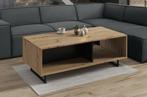 Salontafel Saturn - Eiken - Zwart - 120x60 cm, Huis en Inrichting, Tafels | Salontafels, Verzenden, Nieuw, 50 tot 100 cm, Minder dan 50 cm