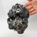 Geode van glanzende hematiet en kwarts, Lame, Italië, Verzamelen, Mineralen en Fossielen