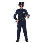 Politiepak Kind Jongens 110-125cm Maat S Verkleedkleren, Verzenden, Nieuw