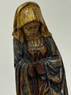 Sculpture, Polychroom houten beeld van een heilige - 27 cm -