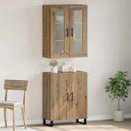 vidaXL Highboard artisanaal eikenkleurig 69.5 x 34 x 90 cm, Huis en Inrichting, Verzenden, Nieuw